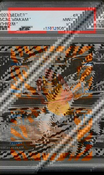 2023 Panini Select Pascal Siakam Tiger Stripe Prizm PSA 9