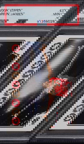 2008 TOPPS BASKETBALL LEBRON JAMES #23 PSA 9 MINT