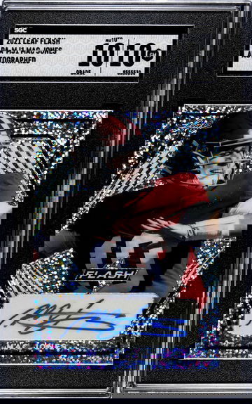 2021 Leaf Flash Portrait Autographs #PAMJ1 Mac Jones SGC 10