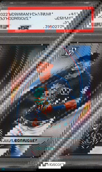 2022 Bowman Platinum Julio Rodriguez #41 PSA 10