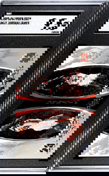 2005-2006 Michael Jordan & Lebron James Dual SGC 9.5 Mint Plus