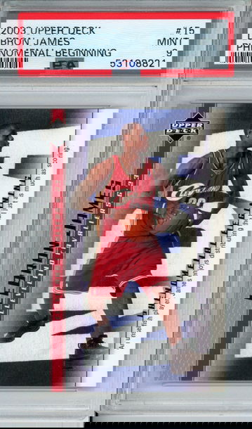 LEBRON JAMES 2003 Upper Deck Phenomenal Beginning #15 PSA 9 Mint Cavs Lakers Heat