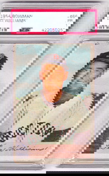 1954 Bowman Ted Williams PSA 1 Rare low pop