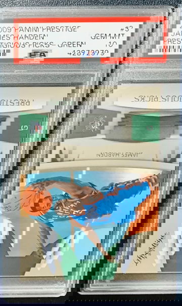 2009-10 Prestige Prestigious Picks Green James Harden RC /500 PSA 10 POP 2