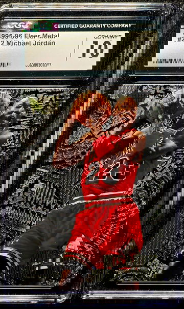 1995-96 Fleer Metal Michael Jordan Nuts & Bolts #212 Bulls CGC 10 Gem Mint 