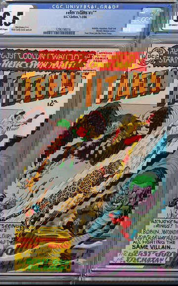 Teen Titans #1 CGC 8.5 1966 Batman, Flash Appearance