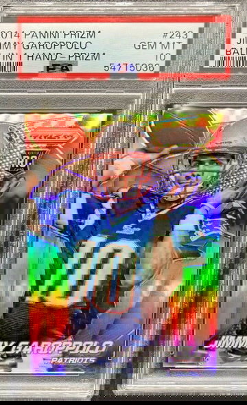 2014 Panini Prizm #243 Jimmy Garoppolo Silver Holo RC * PSA 10 GEM MT * Pop 58