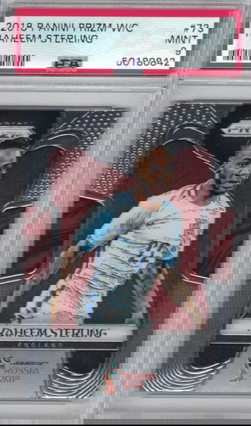 2018 Panini Prizm World Cup Raheem Sterling PSA 9 Mint FIFA WC