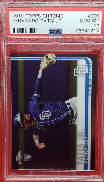 2019 Topps Chrome #203 Fernando Tatis Jr  RC PSA 10 Gem Mint