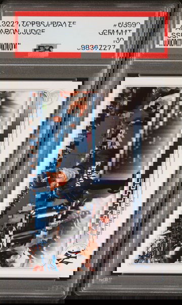 Aaron Judge 2022 Topps Update #US99 SSP image variation gem mint PSA 10 MVP