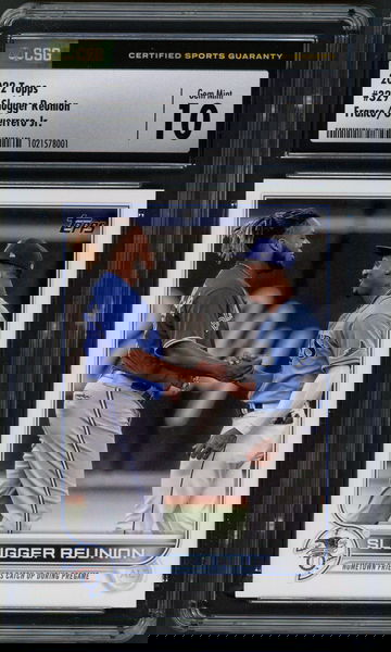 2022 Topps Series 1 Slugger Reunion Franco/Guerrero Jr. #329 CSG 10 Gem Mint