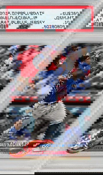 2018 Topps Update 250 Ronald Acuna Jr PSA 10 Rookie RC