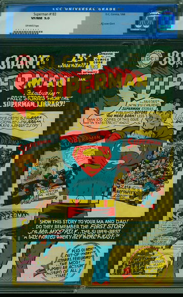 SUPERMAN #183, CGC 9.0 VFNM