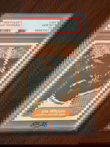 1982 Fleer Joe Morgan HOF PSA 10 San Francisco Giants