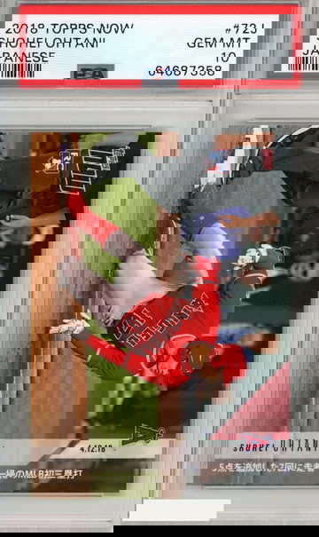 2018 TOPPS NOW SHOHEI OHTANI #72J JAPANESE PSA 10 GEM MT ROOKIE RC