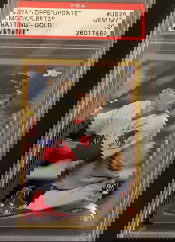 Mookie Betts 2014 Topps Update Gold PSA 10