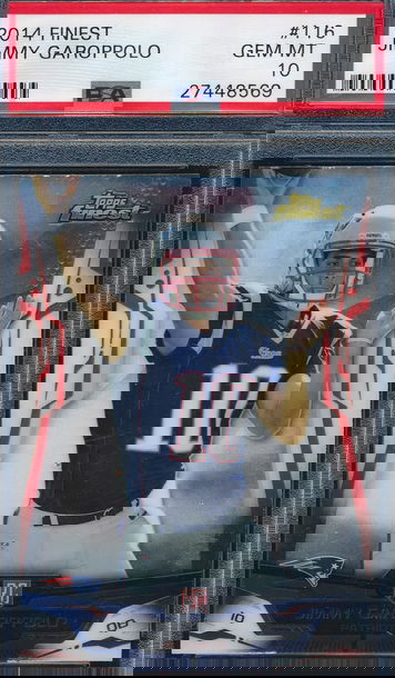 2014 Topps Finest 116 Jimmy Garoppolo RC PSA 10 GEM MT 8569