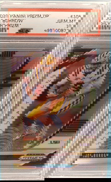 2020 Prizm Draft Picks Joe Burrow Silver PSA 10 Gem-Mint