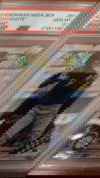 2019 Bowman Chrome Mega Box Noelvi Marte 97 PSA 10 