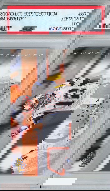 2008 UPPER DECK FIRST EDITION TOM BRADY #87 NEW ENGLAND PATRIOTS PSA 10 GEM MT