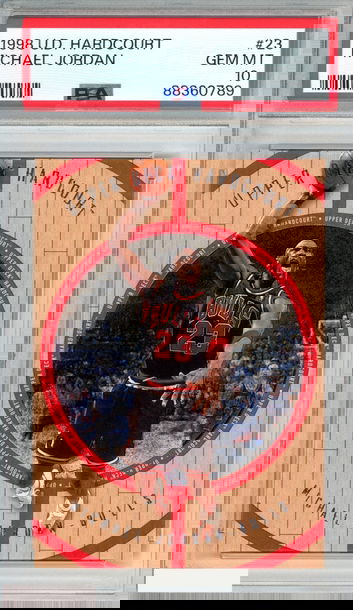 1998 UPPER DECK HARDCOURT MICHAEL JORDAN #23 CHICAGO BULLS HOF PSA 10 GEM MT
