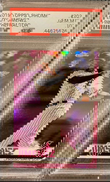 2019 Topps Chrome Pink Refractor Eloy Jimenez #202 PSA 10 GEM MINT