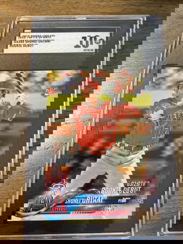 2018 Topps Update Rookie Debut Shohei Ohtani SGC 10