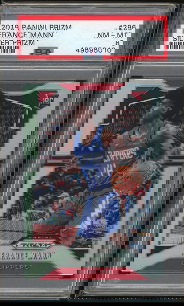 2019 Panini Prizm Terance Mann Silver PSA 8