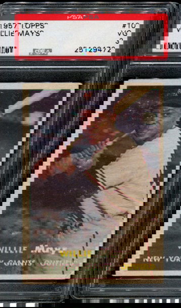 1957 Topps #10 Willie Mays PSA 3