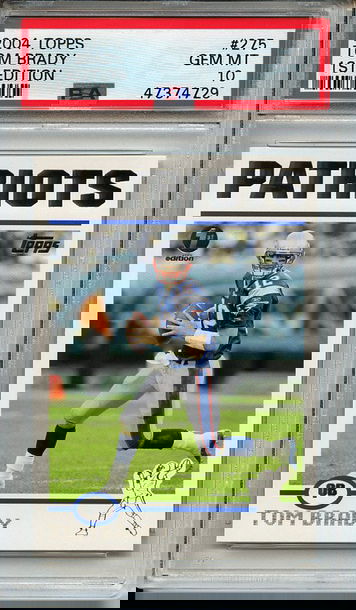 Tom Brady 2004 Topps First Edition #275 PSA 10 Gem Mint! 4729