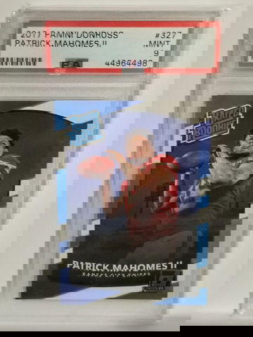 Patrick Mahomes Donruss PSA 9