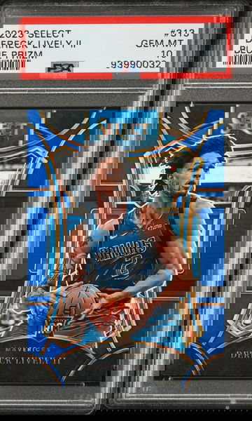 2023 Select Dereck Lively II Blue Prizm Mezzanine Rookie PSA GEM MT 10