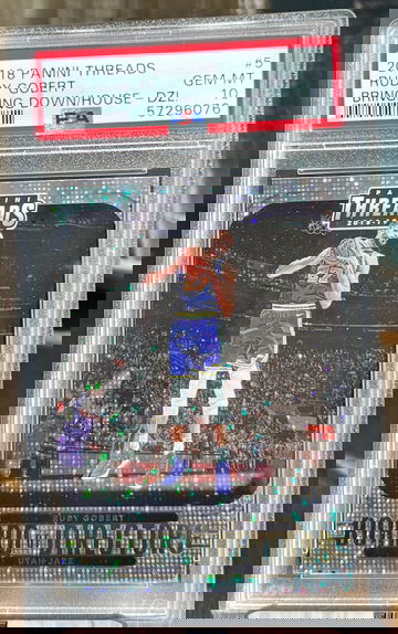 2018 Panini Threads Board of Directors Dazzle - #5 - RUDY GOBERT PSA 10 Gem Mint