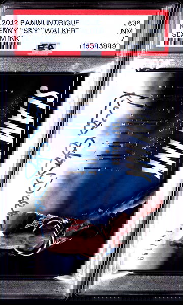 2012 Panini Intrigue Slam Ink Kenny 'Sky' Walker #36 Auto /199 PSA 7