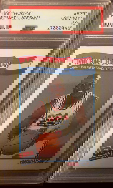 1991 Hoops USA Basketball Michael Jordan PSA 10