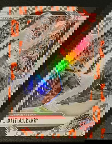 2024 Prizm WNBA #22 Caitlin Clark WNBA Logo Prizm Silver