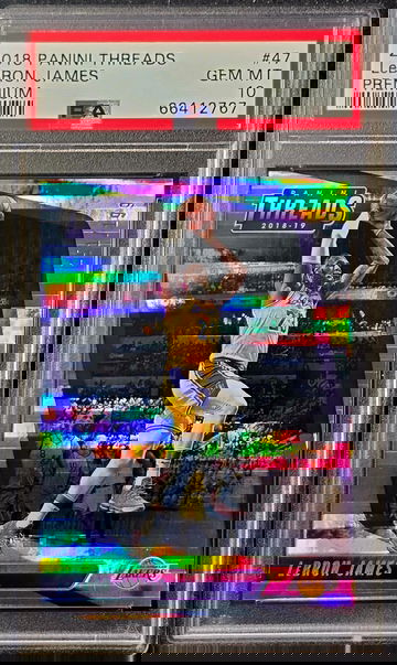 2018 Panini Threads #47 Lebron James PREMIUM SP /199 PSA 10 Gem Mint 