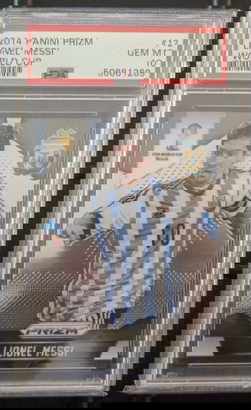 2014 Panini Prizm World Cup #12 Lionel Messi PSA 10 (Ships UPS from Canada)