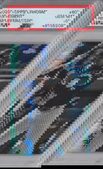 2020 Topps Chrome Luis Robert Prism Refractor PSA 10