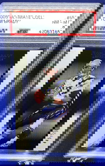 2005 Ultimate Collection Tom Brady PSA 8