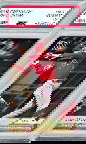 2018 Topps Now Shohei Ohtani RC PSA 10 Gem-Mint PSA Population 72 Ultra RARE!!!