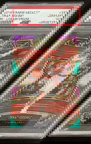 Trae Young 2019 Select Tricolor Prizm PSA 10