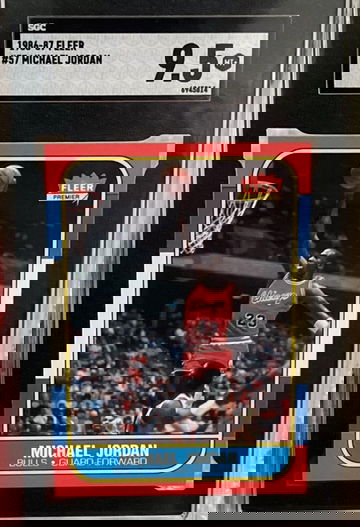 1986 Fleer Michael Jordan Rookie SGC 9.5 Fresh From Pack - Newley Slabbed