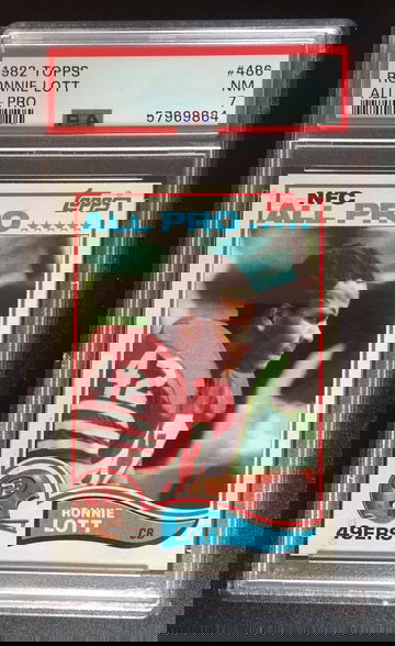 1982 Ronnie Lott #486 HOF RC PSA-7 NM