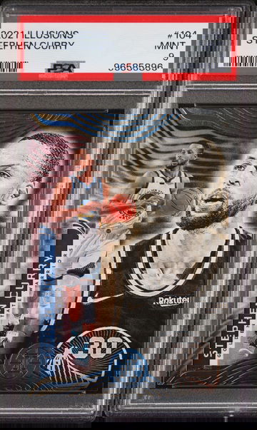 2021 PANINI STEPHEN CURRY ILLUSIONS #104 PSA 9