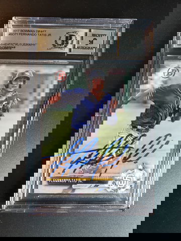 Fernando Tatis Jr Autographed 2017 Bowman