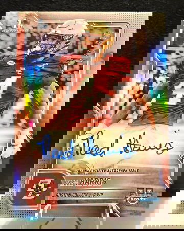 2025 1st Bowman Chrome U  Reed Harris  /299  Refractor Auto  Boston College