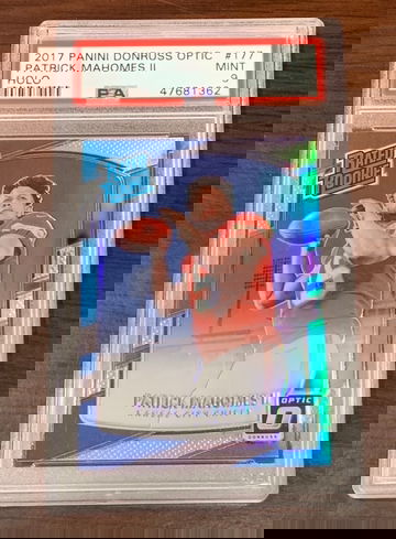 2017 Optic Patrick Mahomes Holo PSA 9