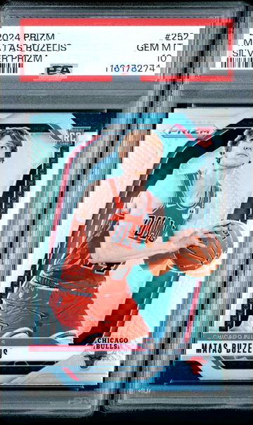 Matas Buzelis 2024 Panini Prizm Silver #252 PSA 10