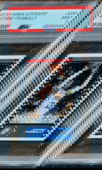 2019 MATISSE THYBULLE Panini Stickers PSA 9 POP 10 Rookie RC #265